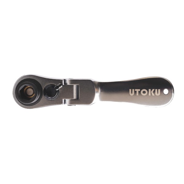 UTOKU 1/4 Inch Ratchet Wrench and Bit Driver, 72-Tooth Reversible