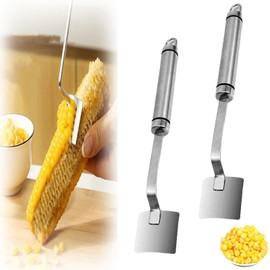 2 Corn Peeler, Corn Cob Stripper Tool, Stainless Steel Corn Thresher Cob, Corn Stripper for Corn On The Cob Remover Tool, Corn Stripping Tool with Ergonomic Handle, Kitchen Gadget