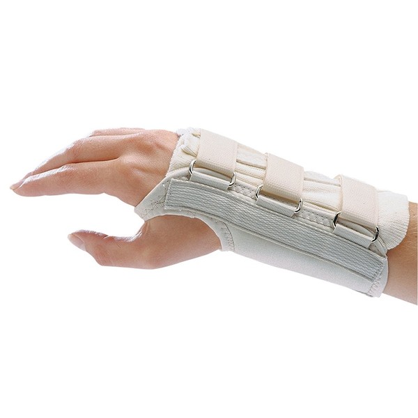 Rolyan 83129 D-Ring Right Wrist Brace, Size X-Large, Fits Wrists Over 8.75", 7.75" Regular Length Support,