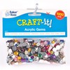 Baker Ross EV411 Acrylic Jewels Value Pack Assorted Designs and