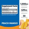 Nutricost Calcium Magnesium Powder (Peach Mango, 30 Servings) - Bone