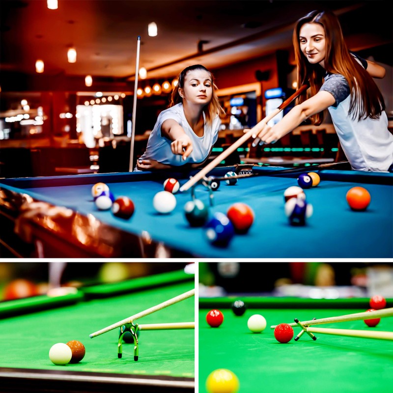 inheming ビリヤードブリッジヘッド プールホルダー スヌーカー スパイダークロス レギュラーキューレスト