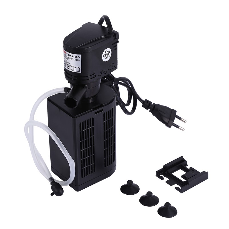 Multi function 3 in 1 Aquarium Filter Submersible Oxygen Pump