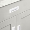 MOROBOR 4 PCS Recessed Cabinet Handles, Warm White Stainless Steel