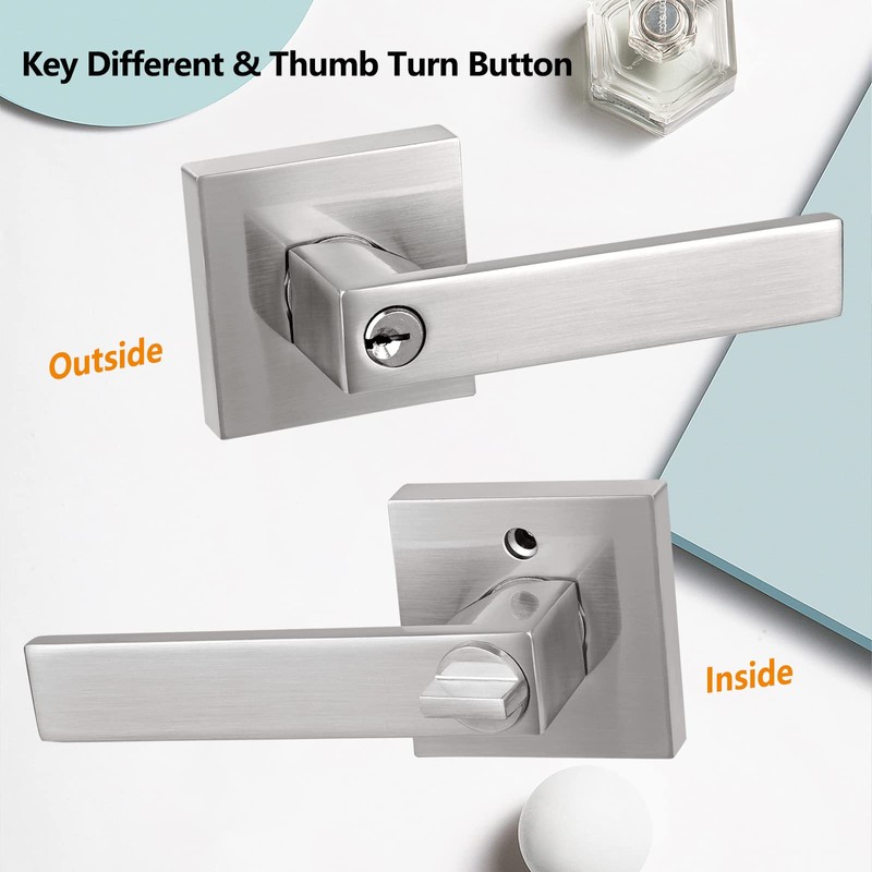 NEWBANG Keyed Entry Lever Lock for Exterior and Front Door