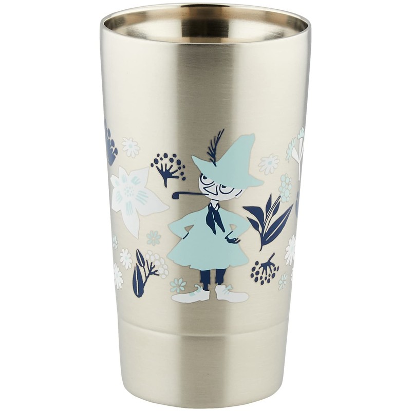 Yamaka Shoten MOOMIN MM3803-855 Stainless Steel Tumbler, Double Layer, Moisturizing,