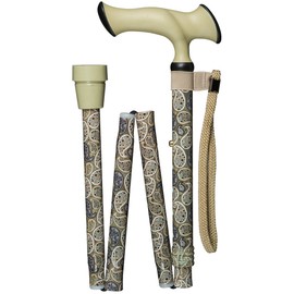 Gastrock Deluxe Folding Stick "Super-Soft Escort-Ergonomic" Paisley