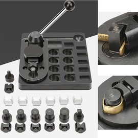 Metal Wire Bending Jig Set with Adjustable Dies, 2025 New Wire Bending Jig Tool Wire Bender, Jewelry Spoon Ring Bender Tool Heavy Duty for DIY Rings, Bending Metals, Jewelry Making (Upgrade)