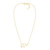 Sofia Milani - Women's Necklace 925 Silver Elephant Pendant, Gold,