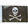 NWFlags Outdoor Heavy Small Skull & Crossbones Flag 1.5ft x
