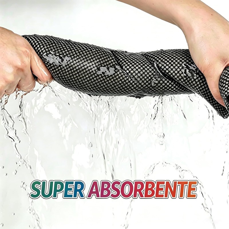 LEKOU 2PCS 9 x 40IN Toallas De Baño Exfoliantes