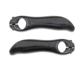 RXL SL Bicycle Bar End Bicycle Handlebar Grips Cycling Replacement Accessories Alloy Bicycle Handlebar Grips for Mountain Road Bike Bicycles 22.2 mm 3K Glossy