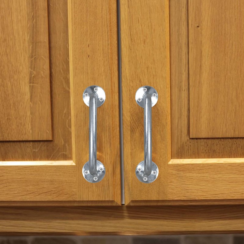 OXTXO Heavy-Duty Galvanized Door Pull Handle, Bold D-Handle Industrial Gate