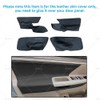 MAX COOL 4Pcs Black Leather Left and Right Door Panels