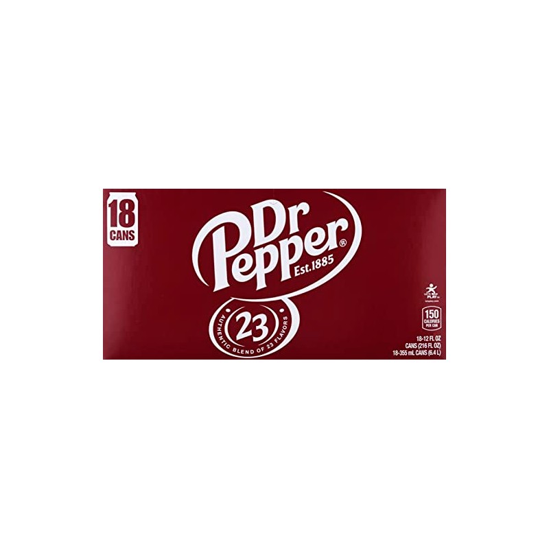 Dr Pepper, Dr Pepper 18 Pack Soda, 12 Ounce