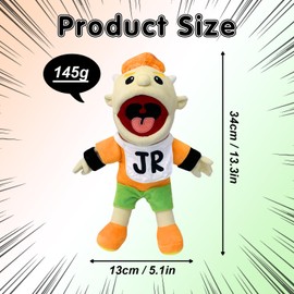 Jeffy Hand Puppets for Kid Jeffy's Classmates JR Hand Puppet Toys to Role Play Cute Cartoon Puppets for Adults Kids Interactive Performance Storytelling(JR)