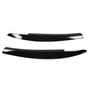 2Pcs/Set Front Headlight Eyebrow Eyelid Strips Cover Trim Glossy Black