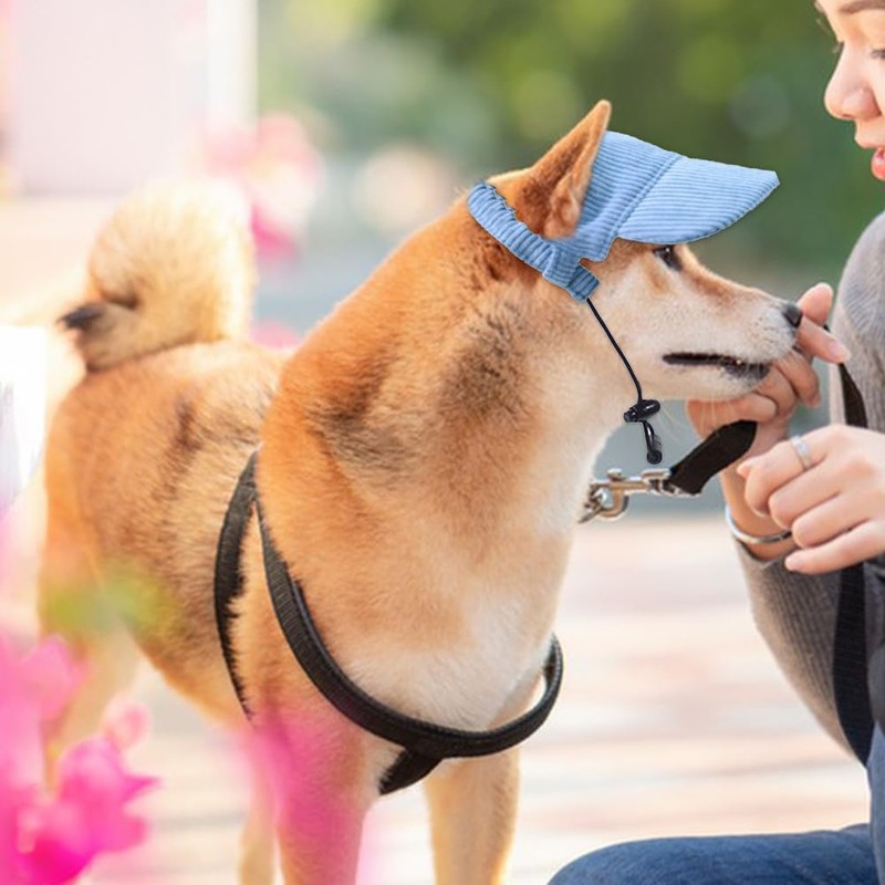 Wzhtuzi Dog Baseball Cap, Adjustable Outdoor Sun Protection Hat, Dog