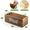 DRASTAR Mail Organizer Countertop, Mail Holder with 3 Slots, Mail