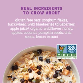 Seven Sundays Muesli Cereal, Wild and Free Blueberry Chia Buckwheat, 32 Oz Bag (Pack of 4), Gluten Free, 0g Refined Sugar, Enjoy Warm, Cool or as Overnight Oats