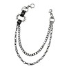 White Fang AZ120 Wallet Chain, Wallet, Fall Prevention, Lock, Keyring,