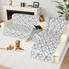 ALIECOM Sectional Couch Covers 100% Waterproof L Shape Sofa Cover