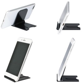BLACK-CST Portable Foldable Smartphone Tablet PC Stand Compact Smart Stand Slim Desktop Stand Lightweight Thin 2 Pack