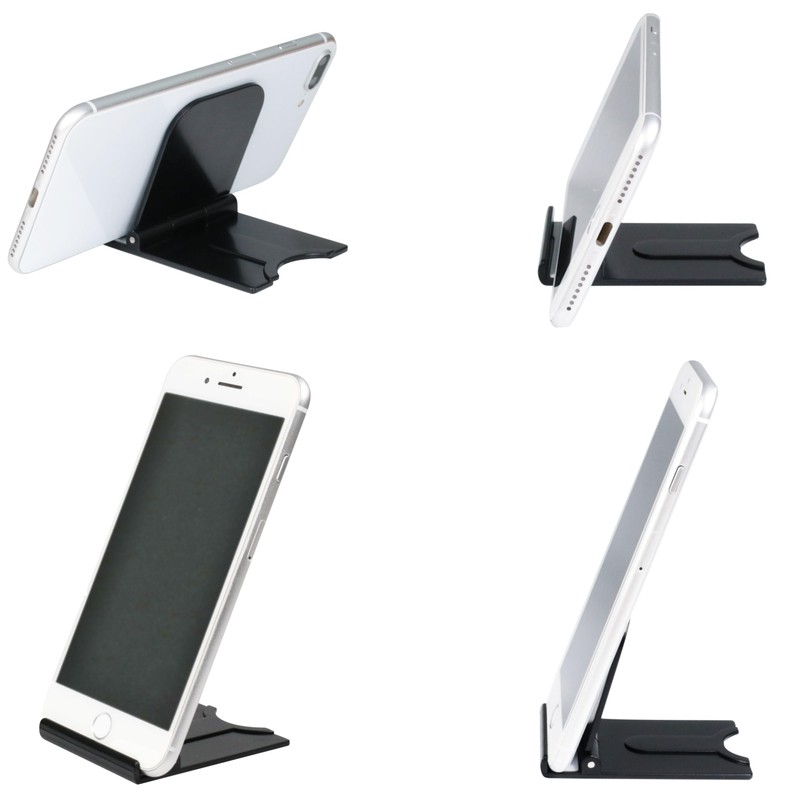 BLACK-CST Portable Foldable Smartphone Tablet PC Stand Compact Smart Stand