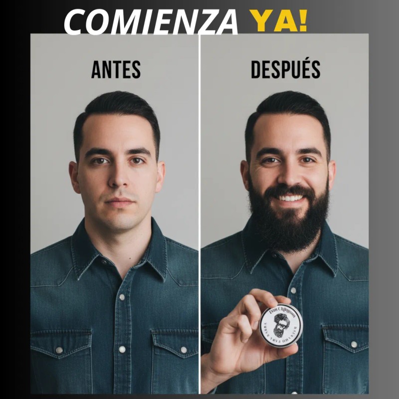 Bálsamo Potente Para Crecimiento De Barba Y Bigote Al 25%