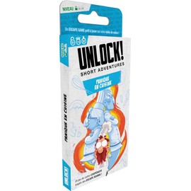 Set of 2 Adventures Unlock Shorts in French + 1 Bottle Opener Blumie (The Angel's Flight + Panic in the Kitchen)