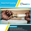 SharkBite 2 Inch Coupling, Push to Connect Brass Plumbing Fitting,
