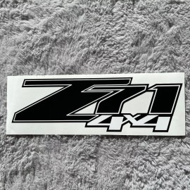 LIGHTCOR Z71 4x4 Black Decals Chevy Silverado 1500-2500 HD Stickers \Set of 2