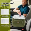 Ruthfot Double-Layer Insulated Cooler Foldable Lunch Box, Leakproof Cooler Bag