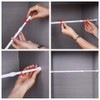 LaMure 6 Pcs Adjustable Extendable Spring Tension Rods Cupboard Multifunctional