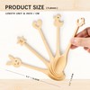 Hefild Small Wooden Spoons Set of 5 – 6.2inch Mini