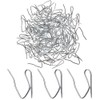 100 Packs Metal Curtain Hooks, Sicai Stainless Steel Pleat Curtain