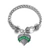 Inspired Silver - Green Head Elf Silver Braided Bracelets for