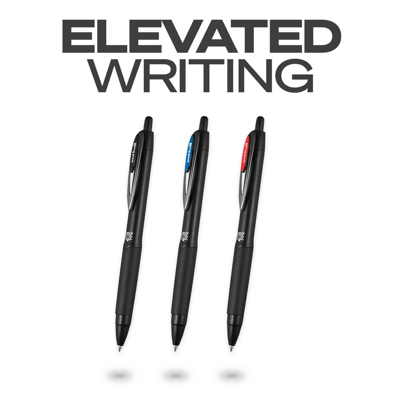 uniball 207 PLUS+ Retractable Gel Pen, Medium Point (0.7mm), Blue,