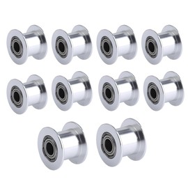 GBA-SZC GT2 Idler Pulley 20 Toothless Bore 5mm for 3D Printer 9mm/10mm Width GT2 Timing Belt. (10pcs)
