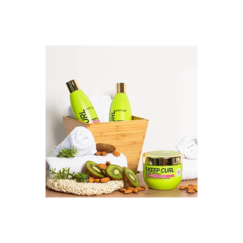 KATIVA Keep Curl Champú para Cabello Rizado 250 ml con