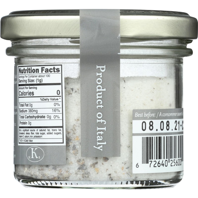 Selezione Tartufi 5% Black Truffle Salt, 3.5 Ounce