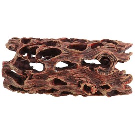 POPETPOP Aquarium Breeding Cave Shrimp Shelter Hollow Tree Trunk Ornament Resin Driftwood Decor Betta Hideaway Breeding Points Holes for Betta Small Lizards Turtles Reptiles