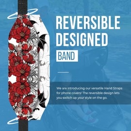 Switchbands Phone Grip Strap Finger Loop Holder for Back of Phone |Reversible, Custom and Wireless Charging Compatible Phone Loop |Detachable Cell Phone Holder - Cyber Weave