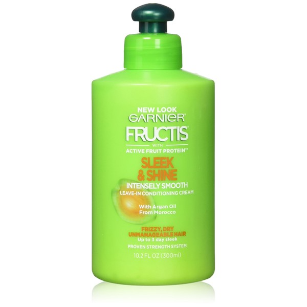 Garnier Fructis Sleek & Shine Intensely Smooth Leave-In Conditioning Cream 10.2 oz (Pack of 2)