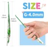 Coopay 4mm Crochet Hook, Sparkly Floral Pattern Crochet Hooks, Ergonomic