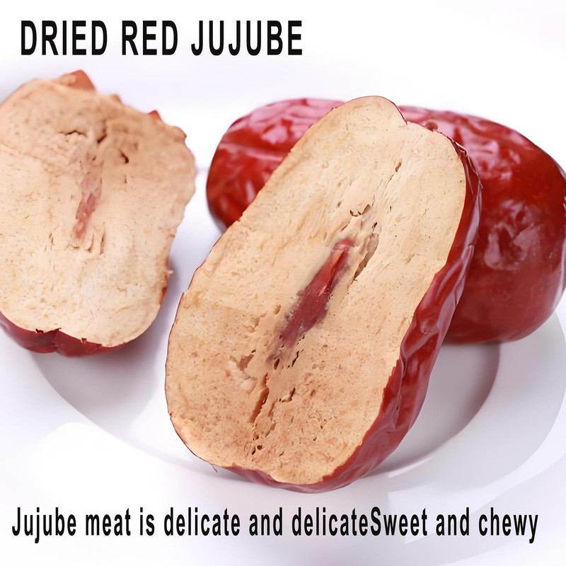 Jujube Dates, Chinese Red Jujube Dates,1 LB 100% Natural,for Snacking,Brewing