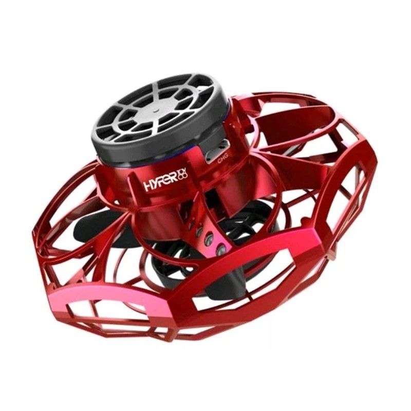 Hyper Toy Cyber Spin Motorized Mini 3'' Red Flying Disc
