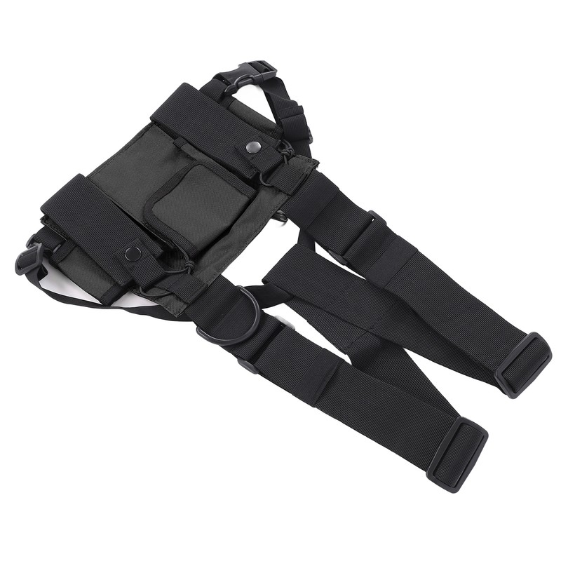 Chest Pack Adjustable Multi Pocket Functional Harness Front Vest Rig