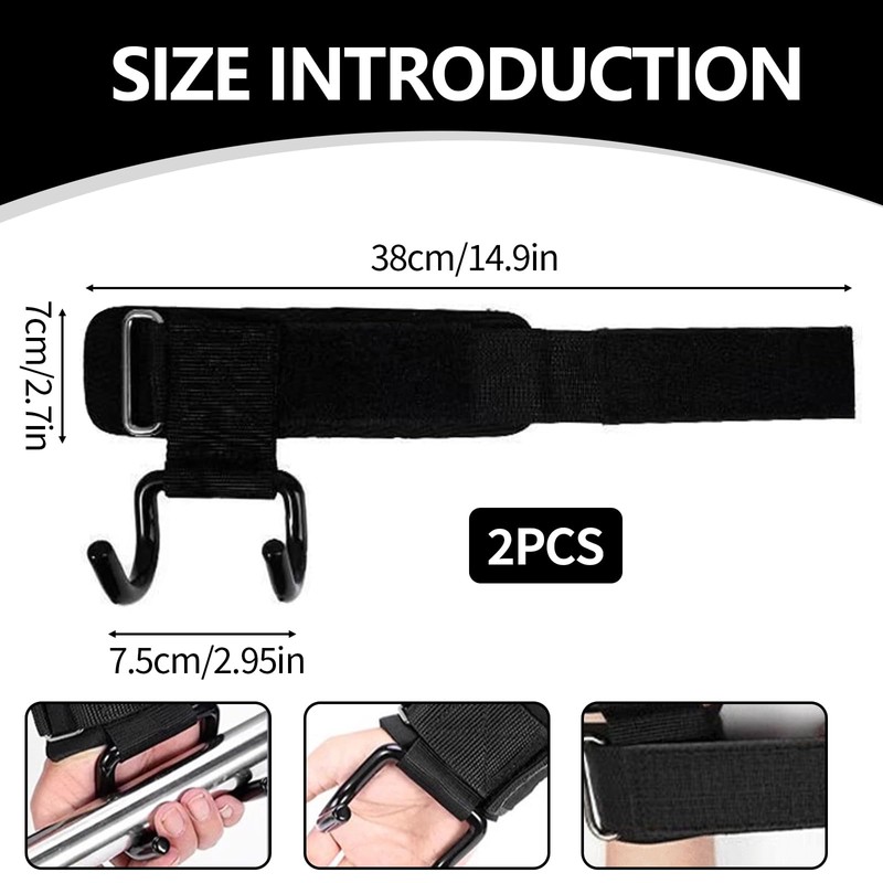 YTSMFL Lifting Straps Strength Training, 10 mm Padded Wrist Protection