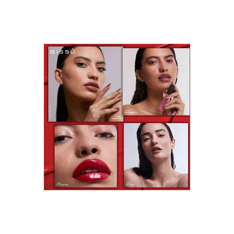 Gloss Brillo Labial Bissú Mejorado Hidratante Kit 5 Tonos